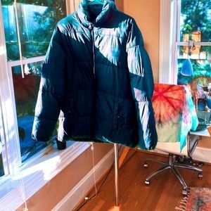 emerald green puffer jacket coat ⚡️